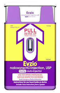 Take-home pocket-sized naloxone injector by Evzio